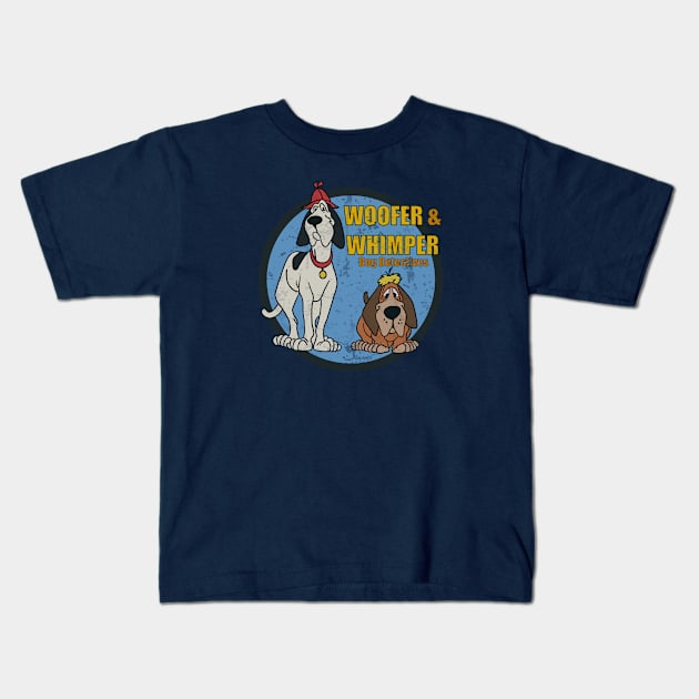 Retro Cartoon Dog Detectives Kids T-Shirt by Tricera Tops